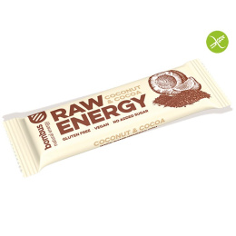 Baton wegański Raw Energy kokos i kakao 50 g Bombus