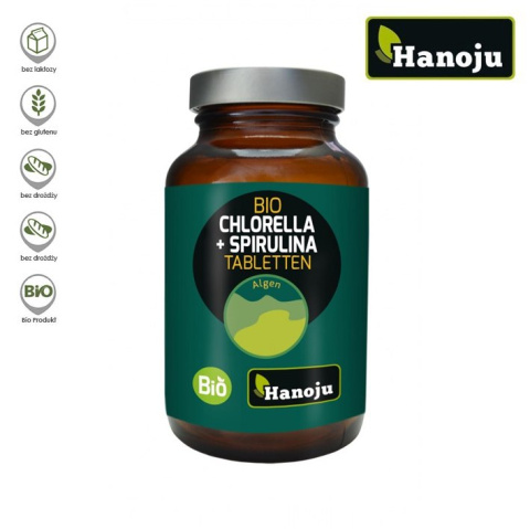 Bio Chlorella + Bio Spirulina 400 mg 300 tabletek Hanoju