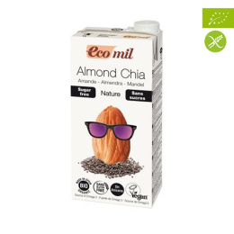 Napój migdałowy nasionami z chia bez dodatku cukru BIO 1 l Ecomil