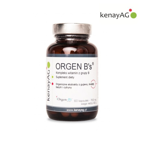Orgen B's — naturalny kompleks witamin z grupy B (60 kapsułek) Gee Lawson KenayAG