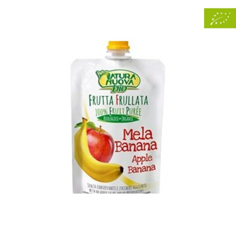 Przecier jabłkowy z bananem bez dodatku cukru dla dzieci BIO 100 g Natura Nuova