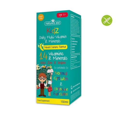 Witaminy I Minerały Dla Dzieci W Kroplach Bez Glutenu Laktozy I Konserwantów 150 Ml Natures Aid