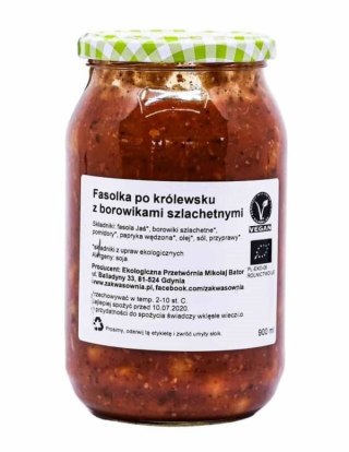 FASOLKA PO KRÓLEWSKU Z BOROWIKAMI BIO 900 ml - DELIKATNA