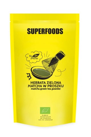 HERBATA ZIELONA MATCHA BIO 500 g - BIO PLANET SUPERFOODS
