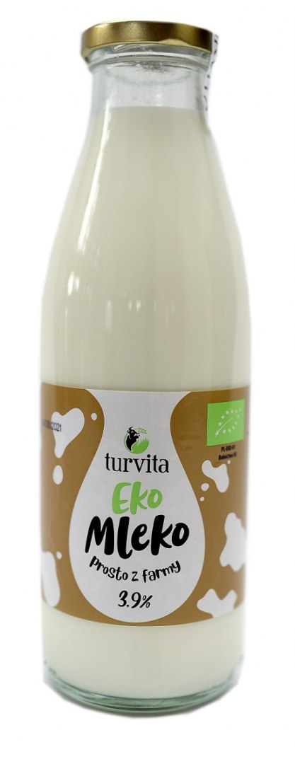 MLEKO ŚWIEŻE 3,9 % BIO 750 ml - TURVITA MLEKO ŚWIEŻE 3,9 % BIO 750 ml - TURVITA