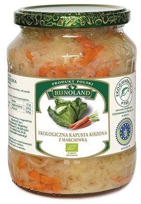 KAPUSTA KISZONA Z MARCHEWKĄ BIO 680 g (410 g) - RUNOLAND