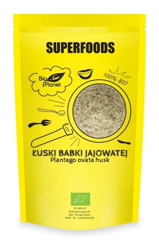 ŁUSKI BABKI JAJOWATEJ (BŁONNIK) BIO 100 g - BIO PLANET SUPERFOODS