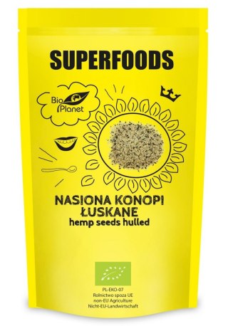 NASIONA KONOPI ŁUSKANE BIO 200 g - BIO PLANET SUPERFOODS