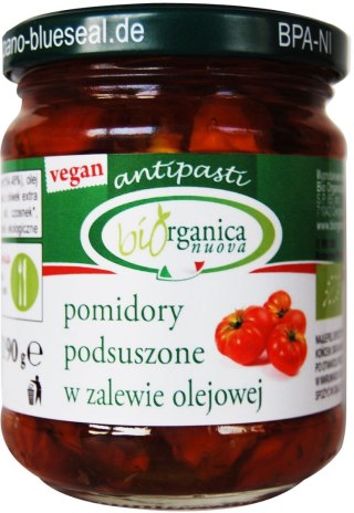 POMIDORY SUSZONE W OLEJU BIO 190 g (120 g) (SŁOIK) - BIO ORGANICA ITALIA
