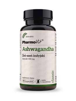 ASHWAGANDHA EKSTRAKT (400 mg) 90 KAPSUŁEK - PHARMOVIT (CLASSIC)