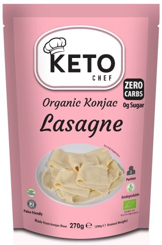 MAKARON (KONJAC) LASAGNE BEZGLUTENOWY BIO 270 g (200 g) - KETO CHEF