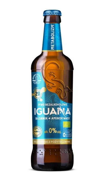 PIWO BEZALKOHOLOWE IGUANA METABOLIZM BIO 475 ml - BROWAR PIOTRKÓW