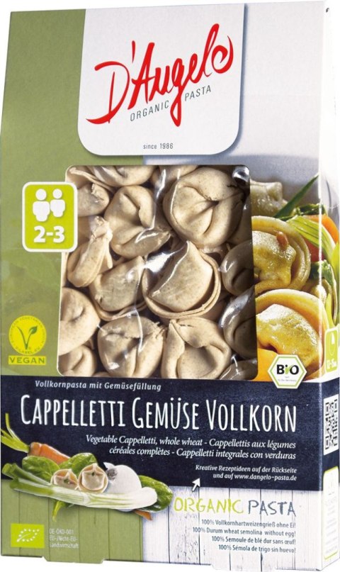 CAPPELLETTI ORKISZOWE Z SOCZEWICĄ PIKANTNE BIO 250 g - D`ANGELO