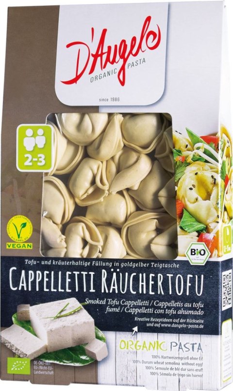 CAPPELLETTI Z WĘDZONYM TOFU BIO 250 g - D`ANGELO