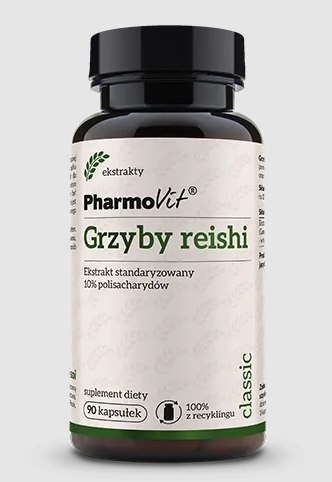 GRZYBY REISHI EKSTRAKT (400 mg) BEZGLUTENOWY 90 KAPSUŁEK - PHARMOVIT (CLASSIC)