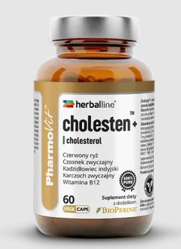 KAPSUŁKI NA PRAWIDŁOWY POZIOM CHOLESTEROLU (CHOLESTEN+) BEZGLUTENOWE 60 szt. - PHARMOVIT (HERBALLINE)