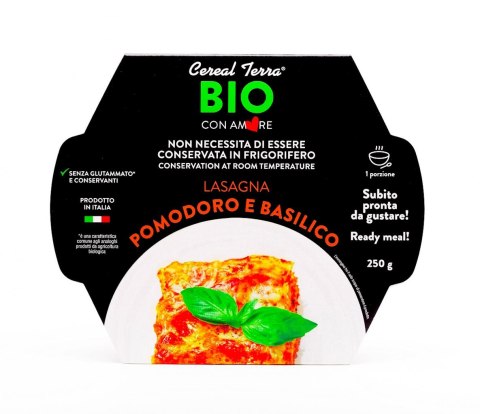 LASAGNE Z POMIDORAMI I BAZYLIĄ BIO 250 g - CEREAL TERRA