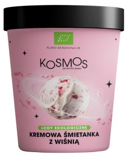 LODY RZEMIEŚLNICZE KREMOWA ŚMIETANKA Z WIŚNIĄ BIO 475 ml - KOSMOS