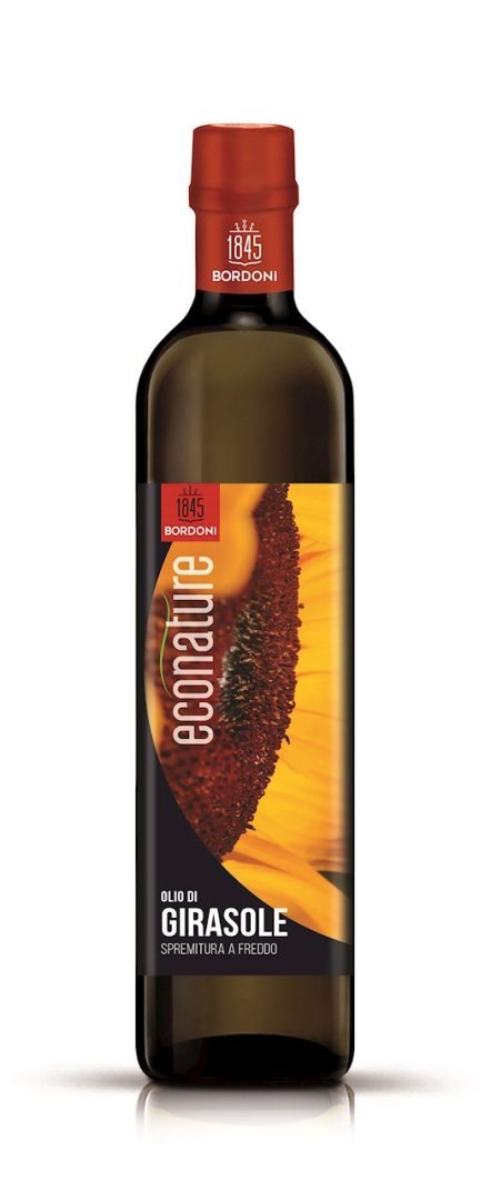 OLEJ SŁONECZNIKOWY TŁOCZONY NA ZIMNO BIO 750 ml - BORDONI (ECONATURE)