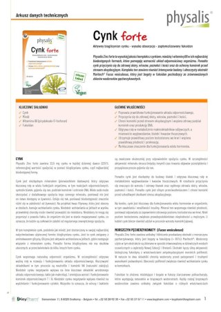 CYNK FORTE 30 TABLETEK - PHYSALIS