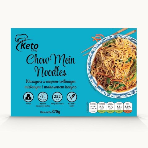 DANIE GOTOWE KONJAC - CHOW MEIN NOODLES 370 g - KETO CHEF