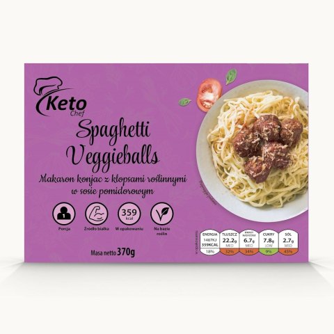 DANIE GOTOWE KONJAC - SPAGHETTI VEGGIEBALLS 370 g - KETO CHEF