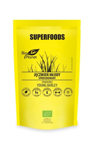 JĘCZMIEŃ MŁODY SPROSZKOWANY BIO 100 g - BIO PLANET SUPERFOODS