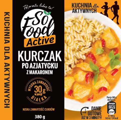 KURCZAK PO AZJATYCKU Z MAKARONEM 380 g - SO FOOD (ACTIVE)