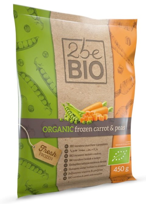 MARCHEWKA Z GROSZKIEM MROŻONA BIO 450 g - 2beBIO