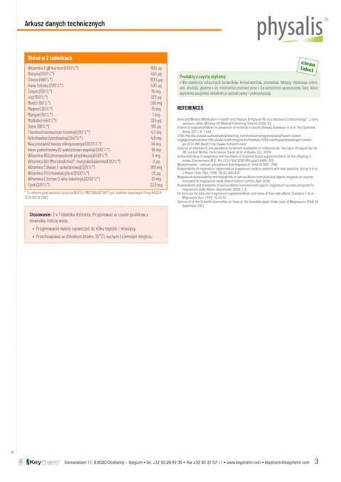 MULTIVIT A - Z 45 TABLETEK - PHYSALIS MULTIVIT A - Z 45 TABLETEK - PHYSALIS