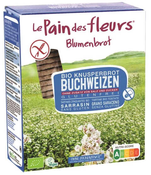 PIECZYWO CHRUPKIE PROTEINOWE GRYCZANE BEZ DODATKU SOLI I CUKRU BEZGLUTENOWE BIO 150 g - LE PAIN DES FLEURS