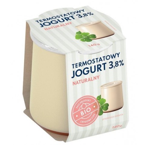 Przecena JOGURT TERMOSTATOWY NATURALNY 3,8 % BIO 140 g - YÖMLEKO