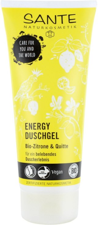 ŻEL POD PRYSZNIC ORZEŹWIAJĄCO - ENERGETYZUJĄCY CYTRYNA I POMARAŃCZA ECO 200 ml - SANTE