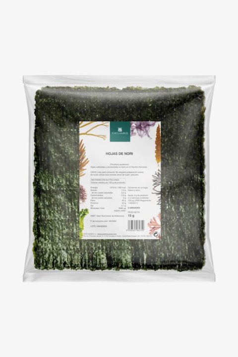 ALGI NORI PRAŻONE DO SUSHI BIO 15 g - PORTO MUINOS ALGI NORI PRAŻONE DO SUSHI BIO 15 g - PORTO MUINOS