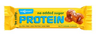 BATON PROTEINOWY O SMAKU SŁONY KARMEL W CZEKOLADZIE MLECZNEJ BEZ DODATKU CUKRÓW BEZGLUTENOWY 40 g - MAXSPORT
