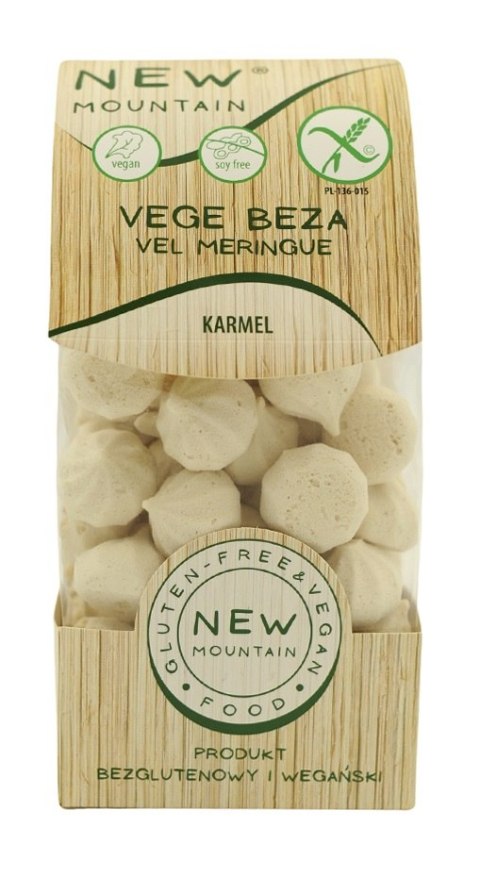 BEZY WEGAŃSKIE KARMELOWE BEZGLUTENOWE 50 g - NEW MOUNTAIN BEZY WEGAŃSKIE KARMELOWE BEZGLUTENOWE 50 g - NEW MOUNTAIN