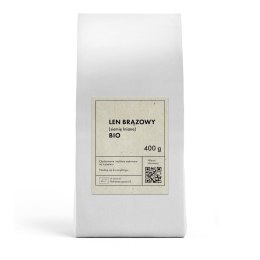 LEN BRĄZOWY (SIEMIĘ LNIANE) BIO 400 g - THE PLANET