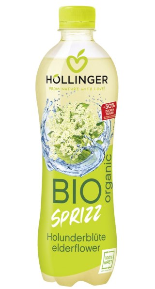 NAPÓJ O SMAKU KWIATÓW CZARNEGO BZU BIO 500 ml - HOLLINGER