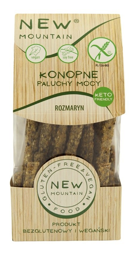 PALUCHY MOCY KONOPNE Z ROZMARYNEM BEZGLUTENOWE 200 g - NEW MOUNTAIN PALUCHY MOCY KONOPNE Z ROZMARYNEM BEZGLUTENOWE 200 g - NEW MOUNTAIN