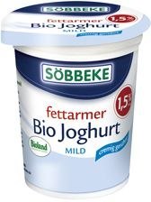 Przecena JOGURT NATURALNY (1,5% TŁUSZCZU W MLEKU) BIO 150 g - SOBBEKE