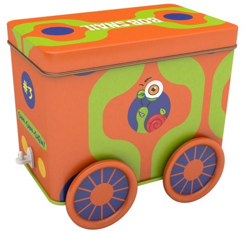 WAGON: PRZEKĄSKI I GALARETKI OWOCOWE Z ZABAWKĄ I NAKLEJKĄ BEZ DODATKU CUKRÓW BEZGLUTENOWE 107 g - BOB SNAIL (PRODUKT SEZONOWY)