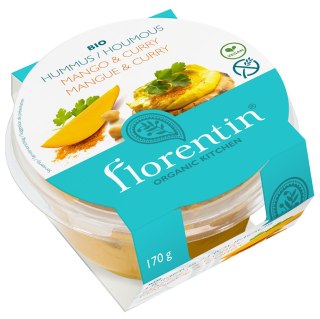 HUMMUS Z MANGO I CURRY BEZGLUTENOWY BIO 170 g - FLORENTIN