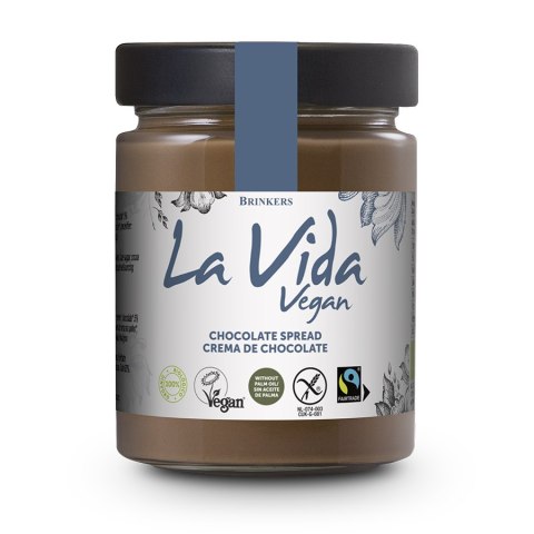 KREM CZEKOLADOWY FAIR TRADE BEZGLUTENOWY BIO 270 g - LA VIDA VEGAN