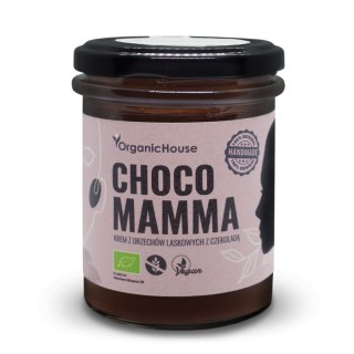 KREM Z ORZECHÓW LASKOWYCH Z CZEKOLADĄ BEZGLUTENOWY BIO 180 g - ORGANICHOUSE (CHOCOMAMMA)