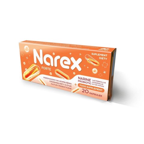PROBIOTYK NARINE FORTE 20 KAPSUŁEK - NAREX