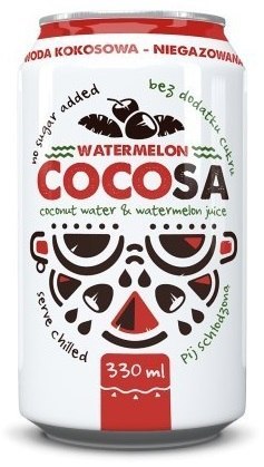 WODA KOKOSOWA Z SOKIEM Z ARBUZA 330 ml - DIET-FOOD