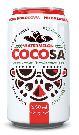 WODA KOKOSOWA Z SOKIEM Z ARBUZA 330 ml - DIET-FOOD