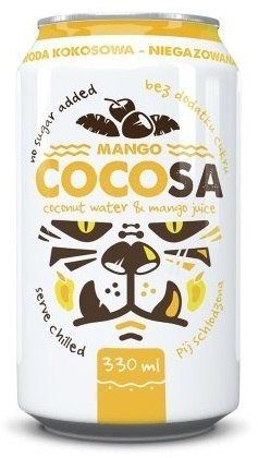 WODA KOKOSOWA Z SOKIEM Z MANGO 330 ml - DIET-FOOD