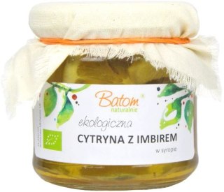 CYTRYNA Z IMBIREM W SYROPIE BIO 220 g (90 g) - BATOM
