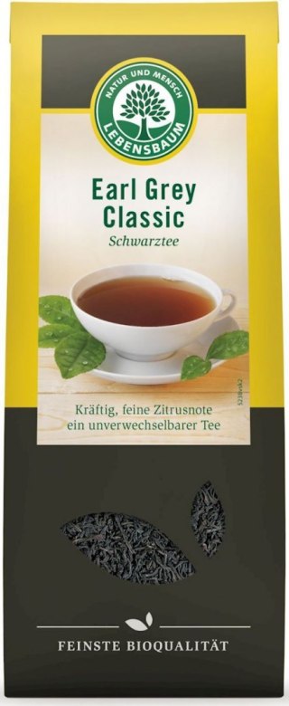 HERBATA CZARNA LIŚCIASTA EARL GREY BIO 100 g - LEBENSBAUM